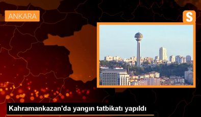 Ankara haberleri! Kahramankazan’da yangın tatbikatı yapıldı