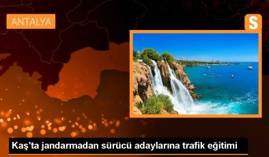 Antalya haber! Kaş’ta jandarmadan şoför adaylarına trafik eğitimi