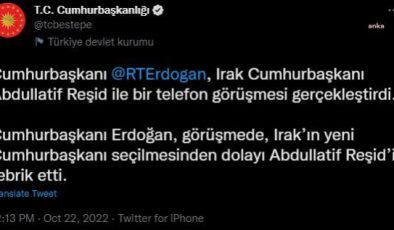 Cumhurbaşkanı Erdoğan, Irak Cumhurbaşkanı Abdullatif Reşid ile Görüştü