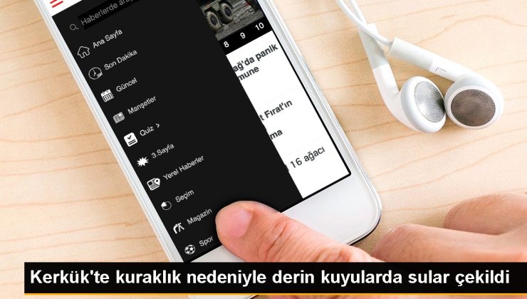 Kerkük’te kuraklık nedeniyle derin kuyularda sular çekildi