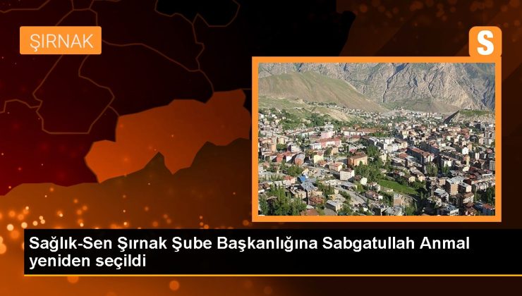 Şırnak haber: Sağlık-Sen Şırnak Şube Başkanlığına Sabgatullah Anmal tekrar seçildi