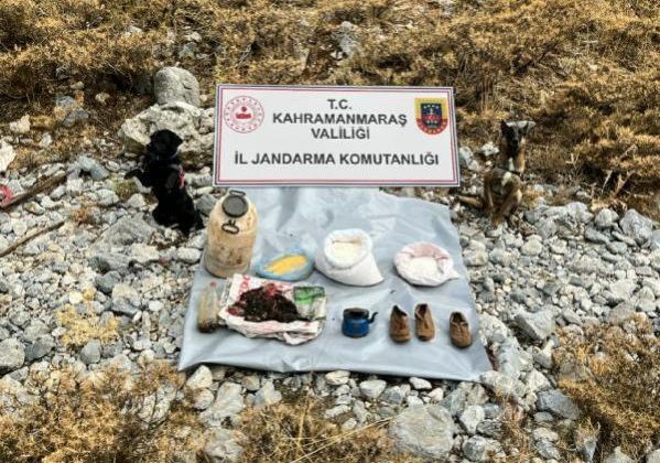 Son dakika gündem: Kahramanmaraş’ta PKK’lı teröristlerin kullandığı ömür materyalleri ele geçirildi