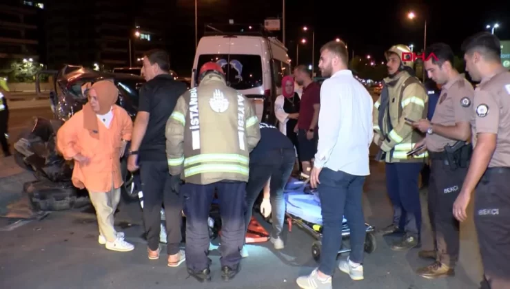 Bakırköy’de korkunç kaza: 4 kişi yaralandı