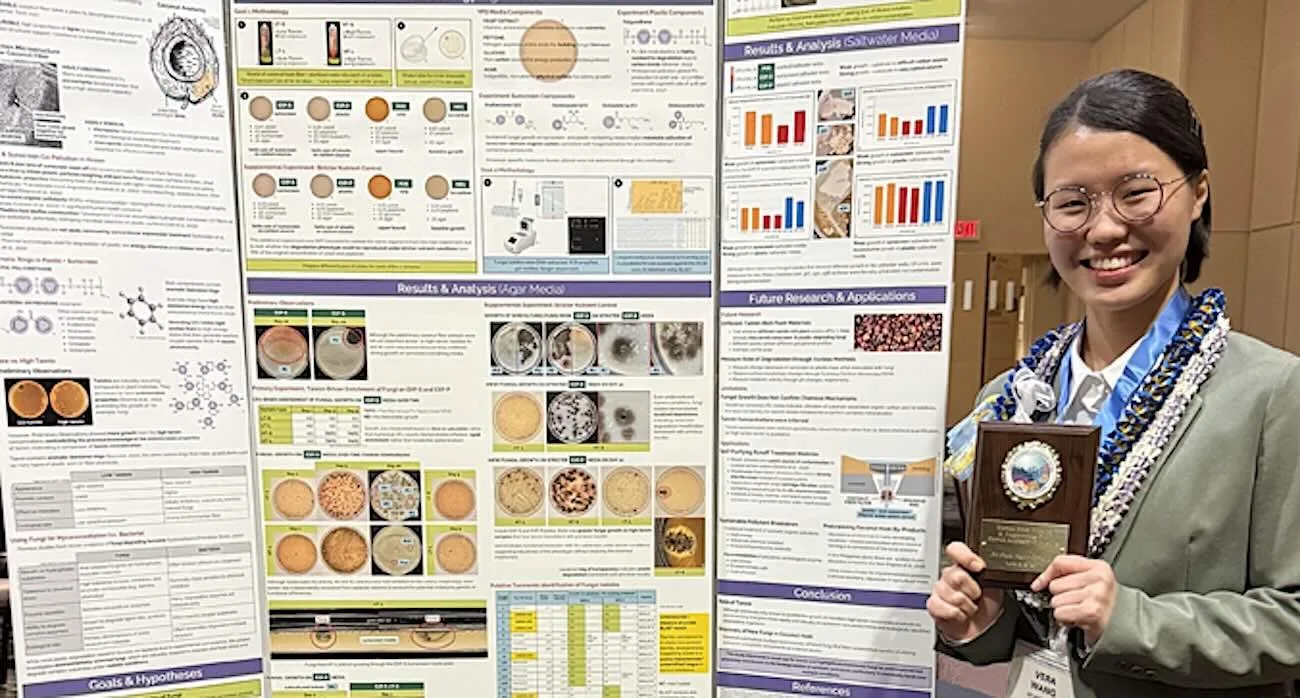 Genç Bilim İnsanı, Hindistan Cevizi Mantarlarının Denizdeki Plastik ve Güneş Kremini Filtreleyebildiğini Keşfetti—Bilim Fuarında