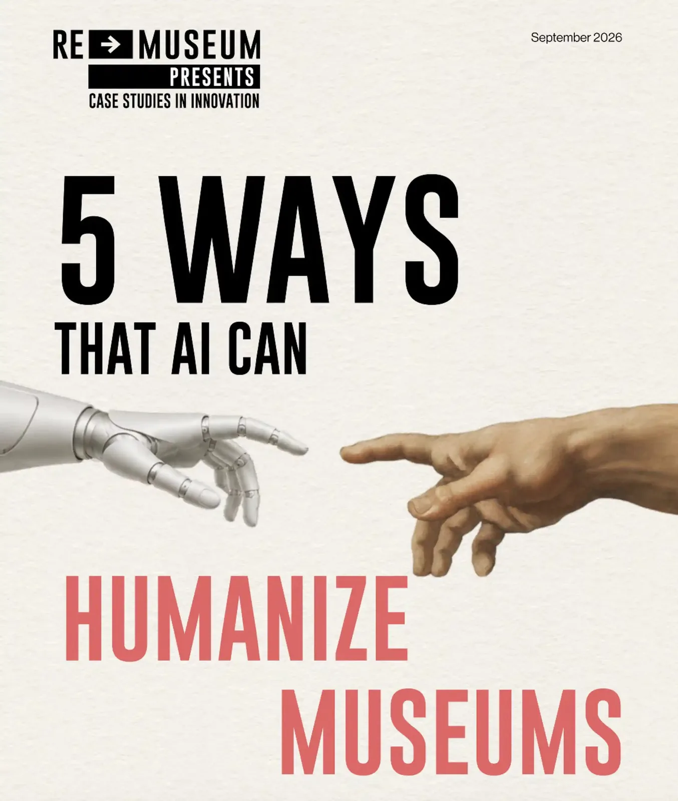 The cover of a report called 5 Ways that AI Can Humanize Museums