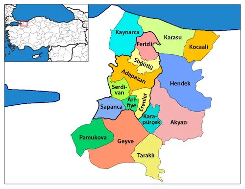 Sakarya districts