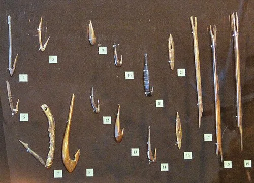 Fishing tools from the Mesolithic and Neolithic period