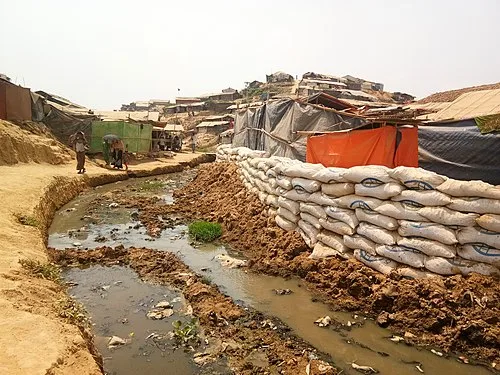 Sandbags in Balukhali