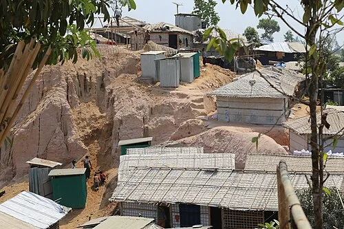 Rohingya shacks in Balukhali