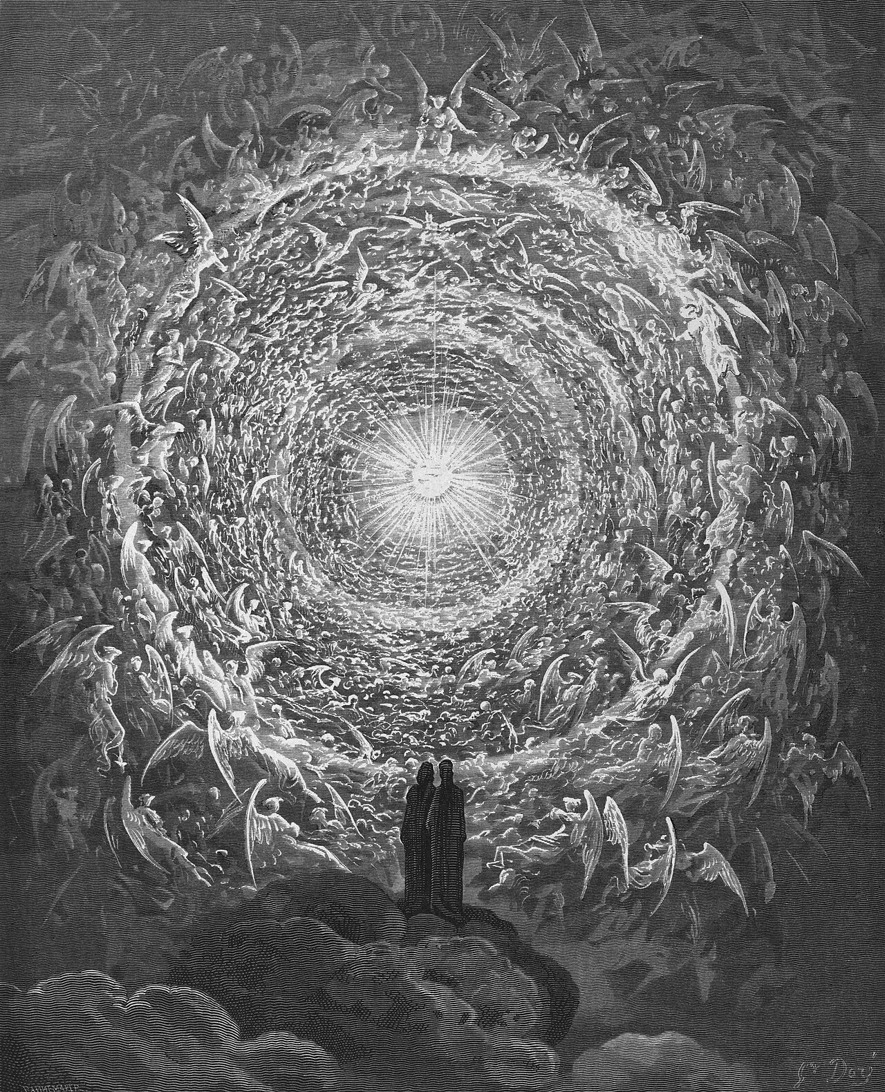 Gustave Dore's image of the beatific vision, from Dante Alighieri's Divine Comedy