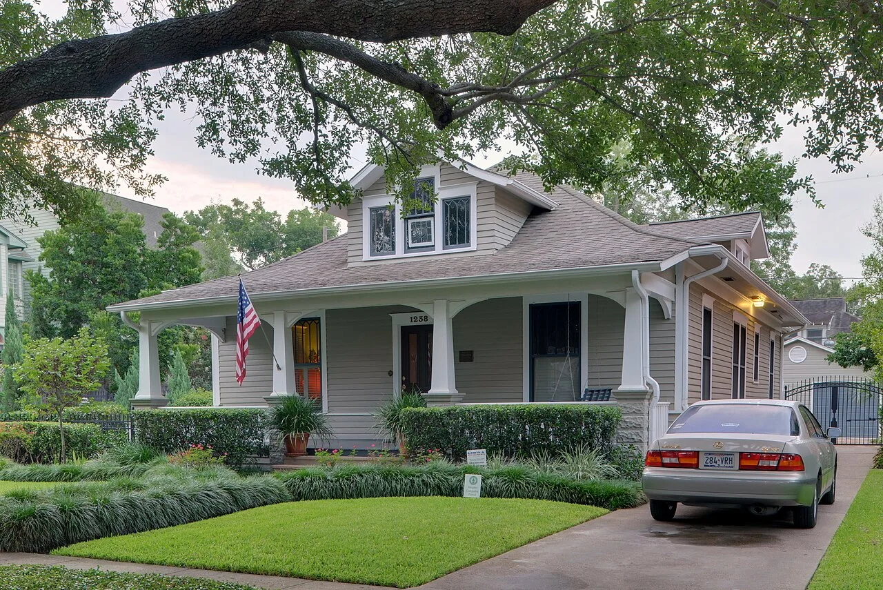 Houston, Teksas'ta bir bungalov ev