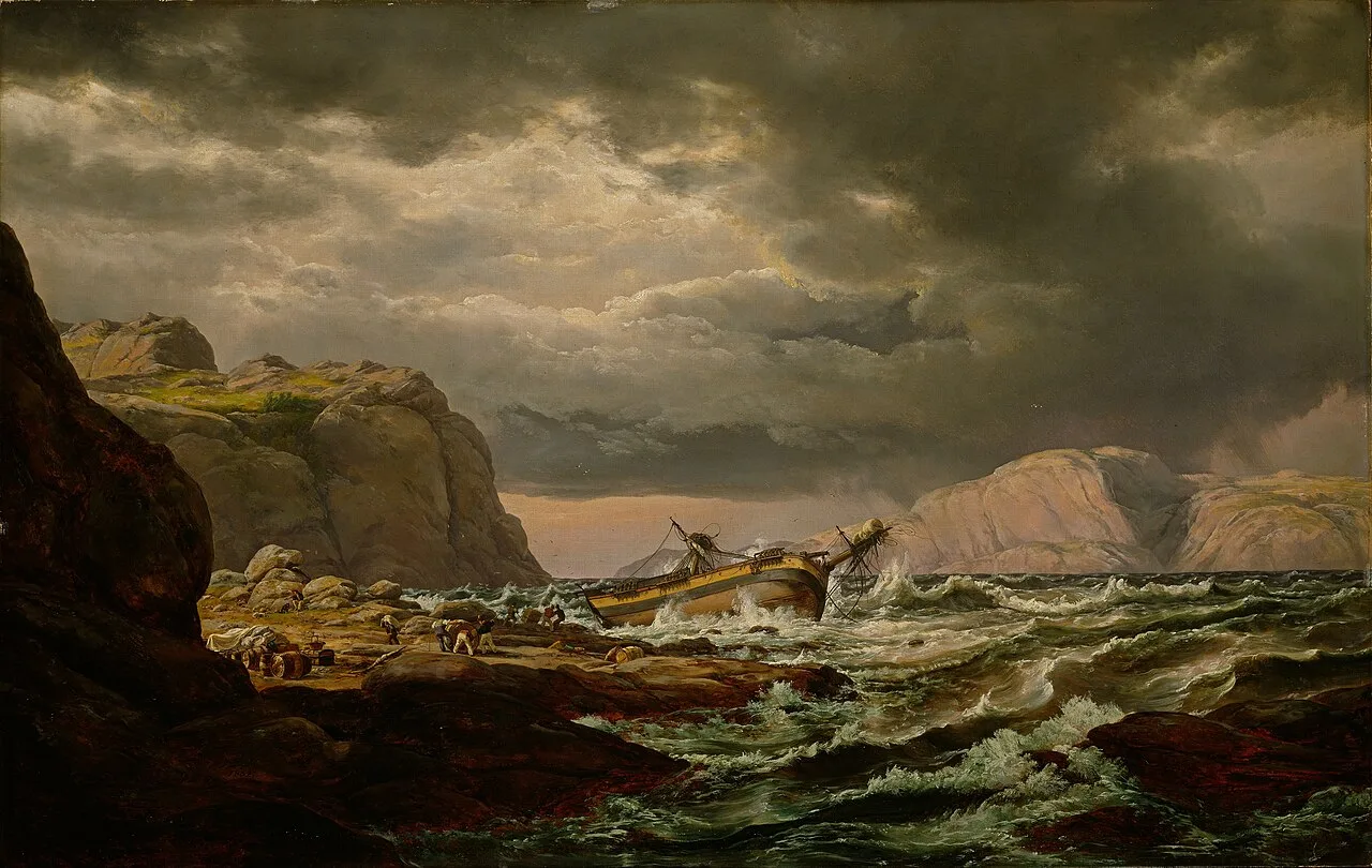 Johan Christian Dahl: Shipwreck on the Norwegian Coast, 1832
