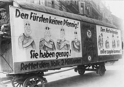 Petition for a referendum in 1926: No money for the princes.