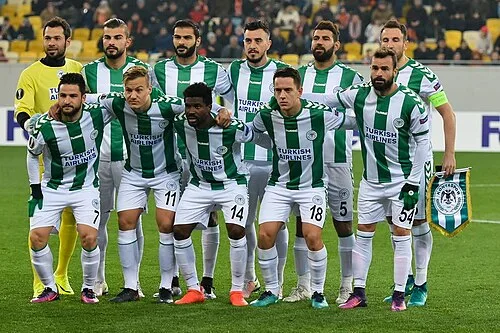 Konyaspor'un 24 Kasım 2016'da oynadığı Şahtar Donetsk maç kadrosu