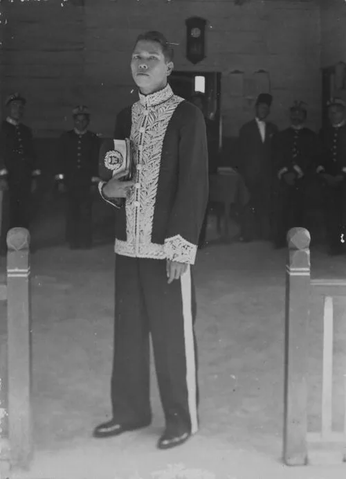 The village head of Kabanjahe in the Dutch East Indies in the 1930s