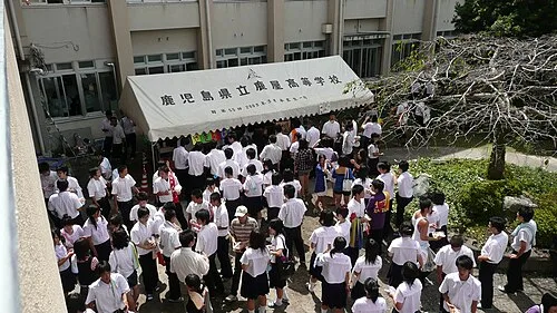 A school festival at a high school in Kagoshima