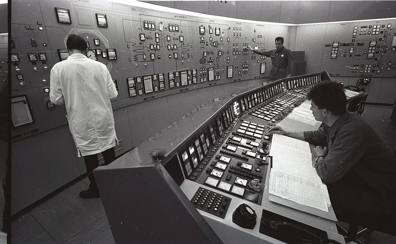 The Lucens reactor's control room