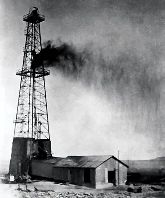 Dammam No. 7 on March 4, 1938, the day the well struck oil in commercial quantities, becoming the first in the kingdom to do so