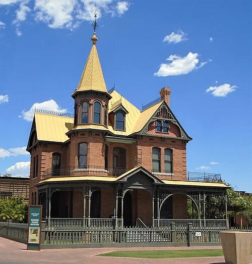 2021 Heritage Square, Rosson House Museum from west