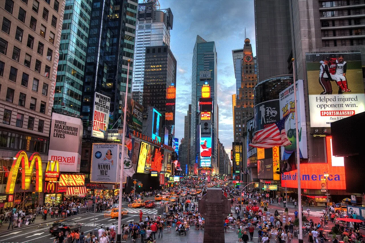 Times Square'den bir görünüm (Eylül 2009)