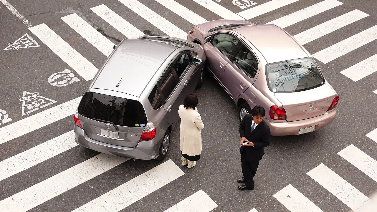 A traffic collision in Tokyo, Japan, 2007
