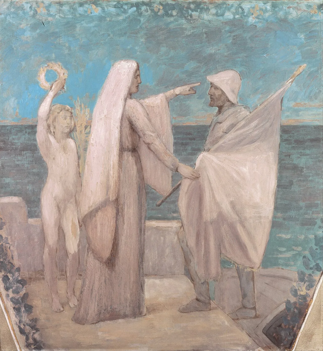Study for Patriotism (c. 1893) by French Symbolist Pierre Puvis de Chavannes